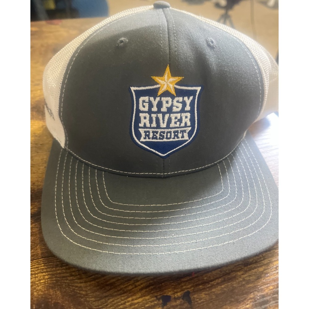 Richardson Trucker Hat Men One Size Gray Gypsy‎ River Resort Snapback Mesh Cap